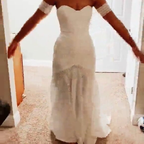 NWT Liposa Bohemian Wedding Dress - Picture 8 of 8